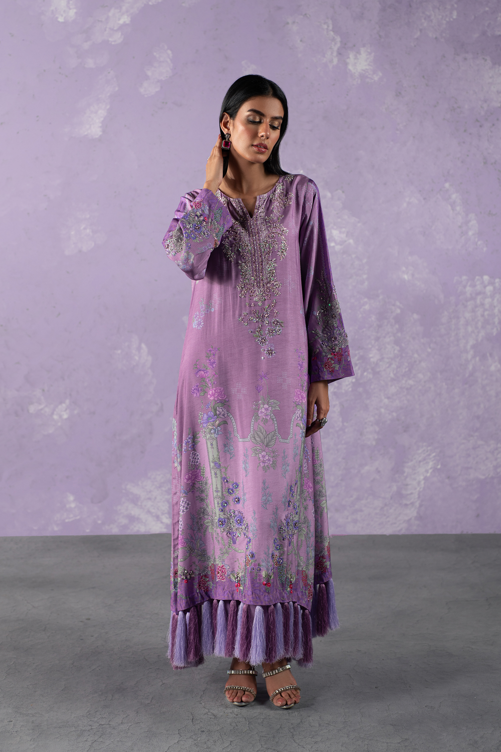 Iris tassel kaftan